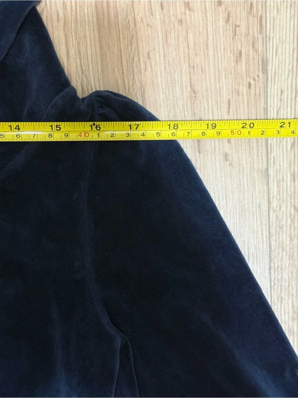 Vintage Juicy Couture Navy Blue Velour Zip-Up Hoodie - Size S